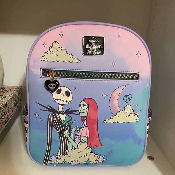 Disney Bags Disney Backpack Nightmare Before Christmas Jack Sally
